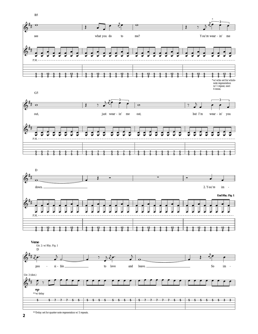 Impossible Impossible Acoustic Guitar scores gallery preview page 2