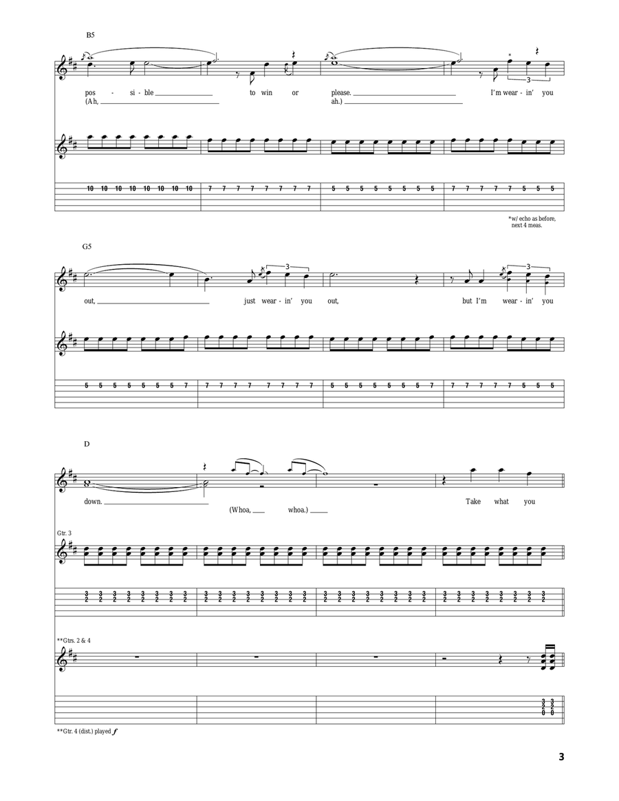 Impossible Impossible Acoustic Guitar scores gallery preview page 3