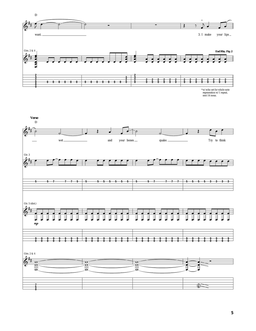Impossible Impossible Acoustic Guitar scores gallery preview page 5