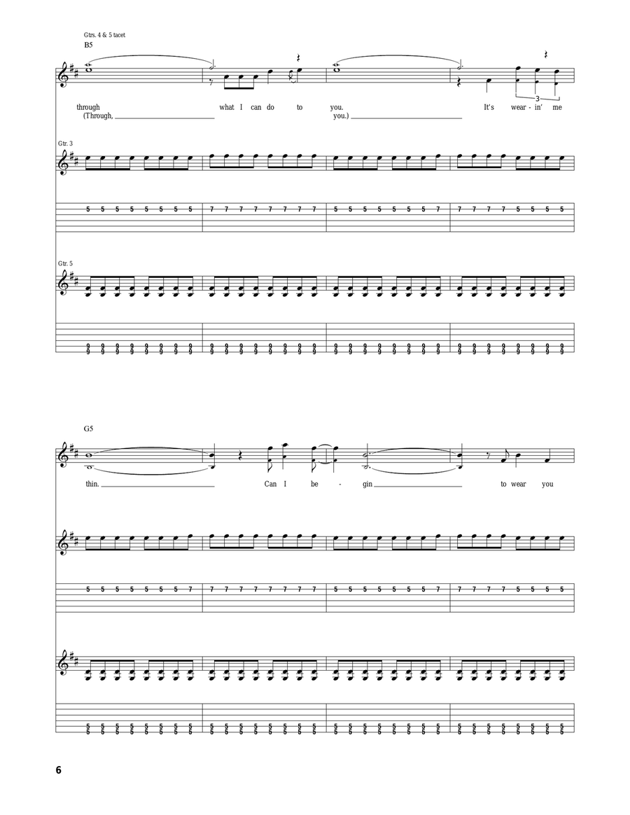 Impossible Impossible Acoustic Guitar scores gallery preview page 6