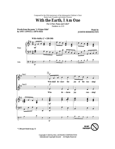 With The Earth, I Am One