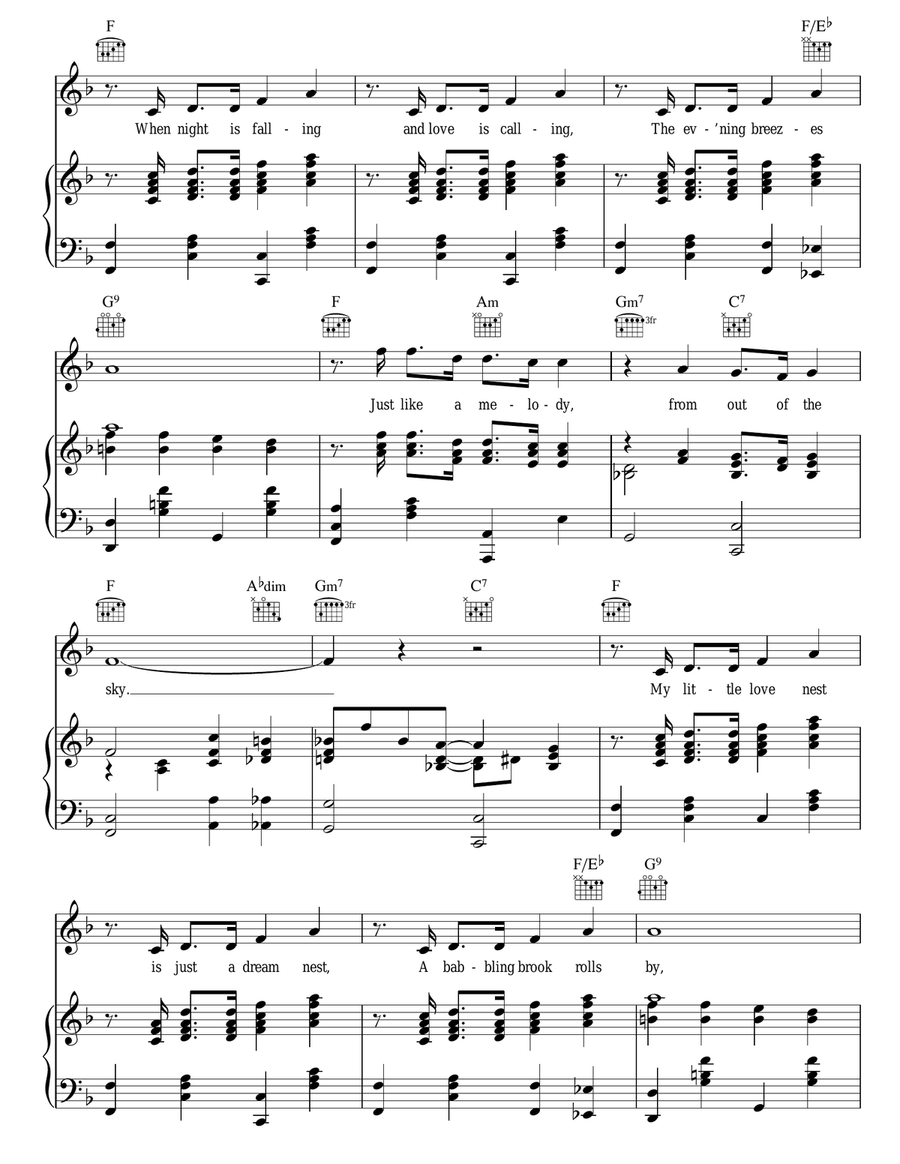 Just Like A Melody Out Of The Sky Guitar scores gallery preview page 2