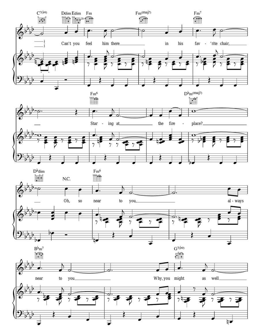 Near To You Near To You Guitar scores gallery preview page 3