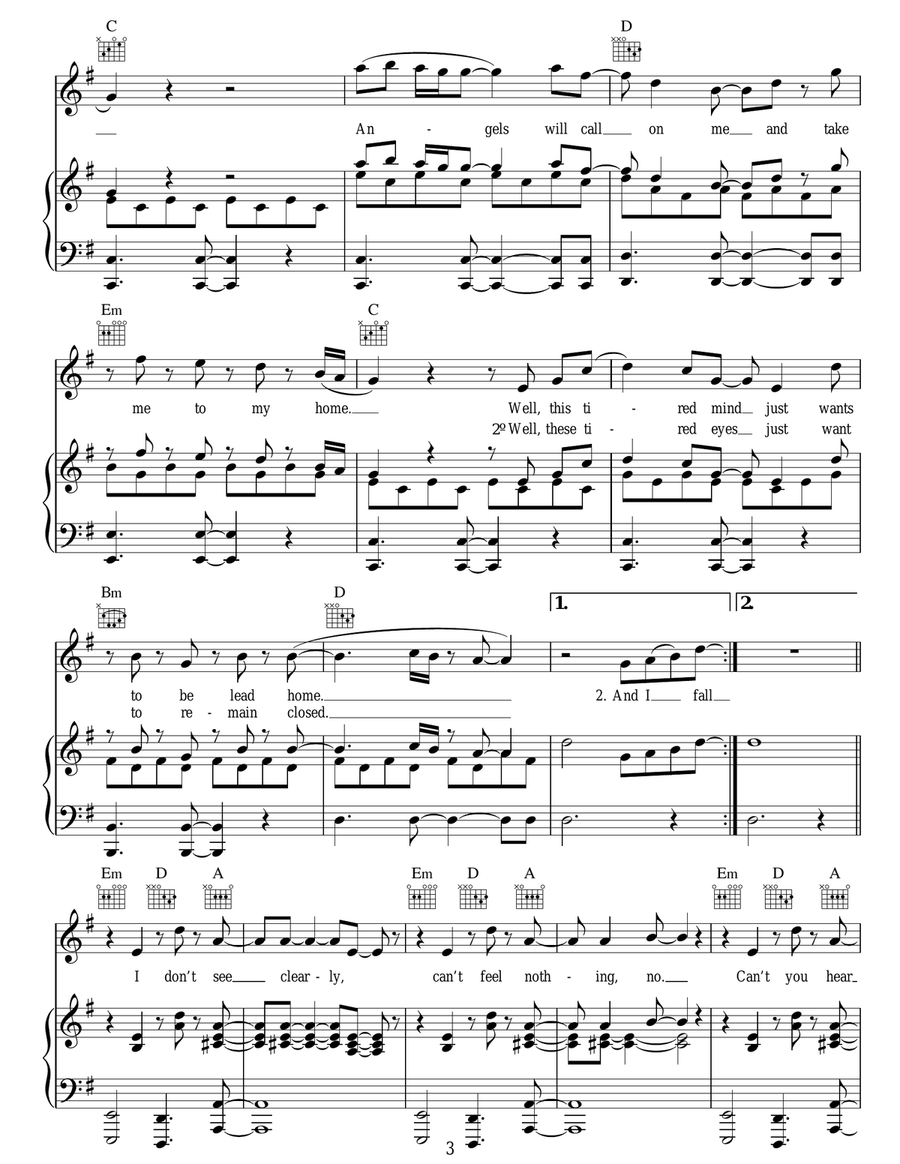 Everywhere I Go Everywhere I Go Acoustic Guitar scores gallery preview page 3