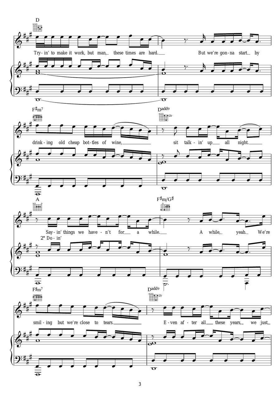 For The First Time For The First Time Acoustic Guitar scores gallery preview page 3