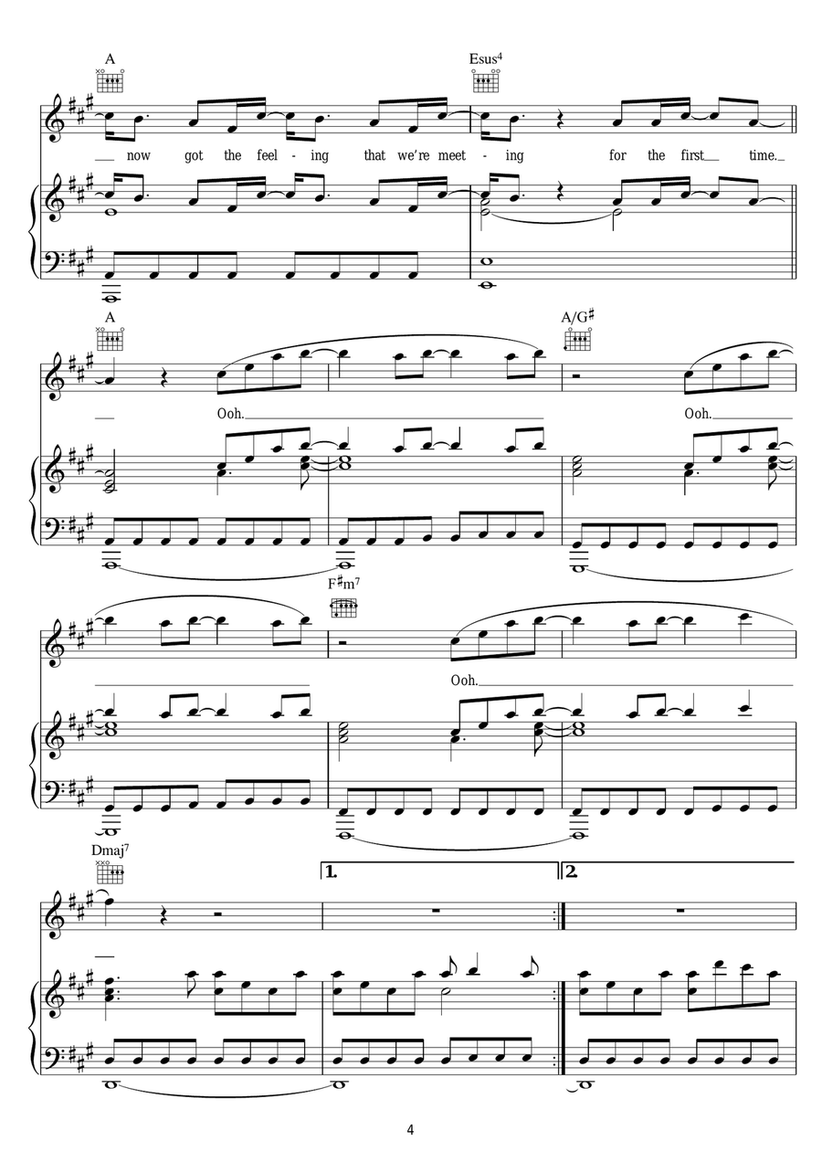 For The First Time For The First Time Acoustic Guitar scores gallery preview page 4