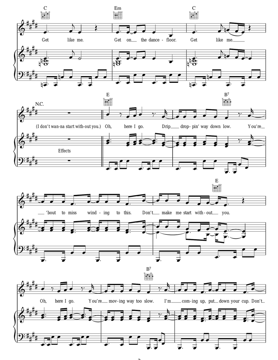 Start Without You Start Without You Acoustic Guitar scores gallery preview page 3