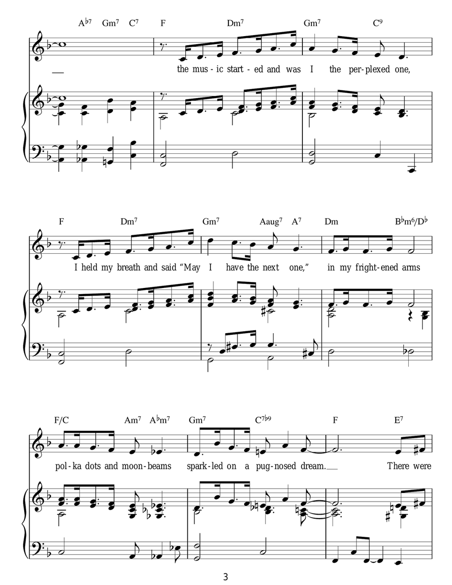 Polka Dots And Moonbeams Polka Dots And Moonbeams Guitar scores gallery preview page 3