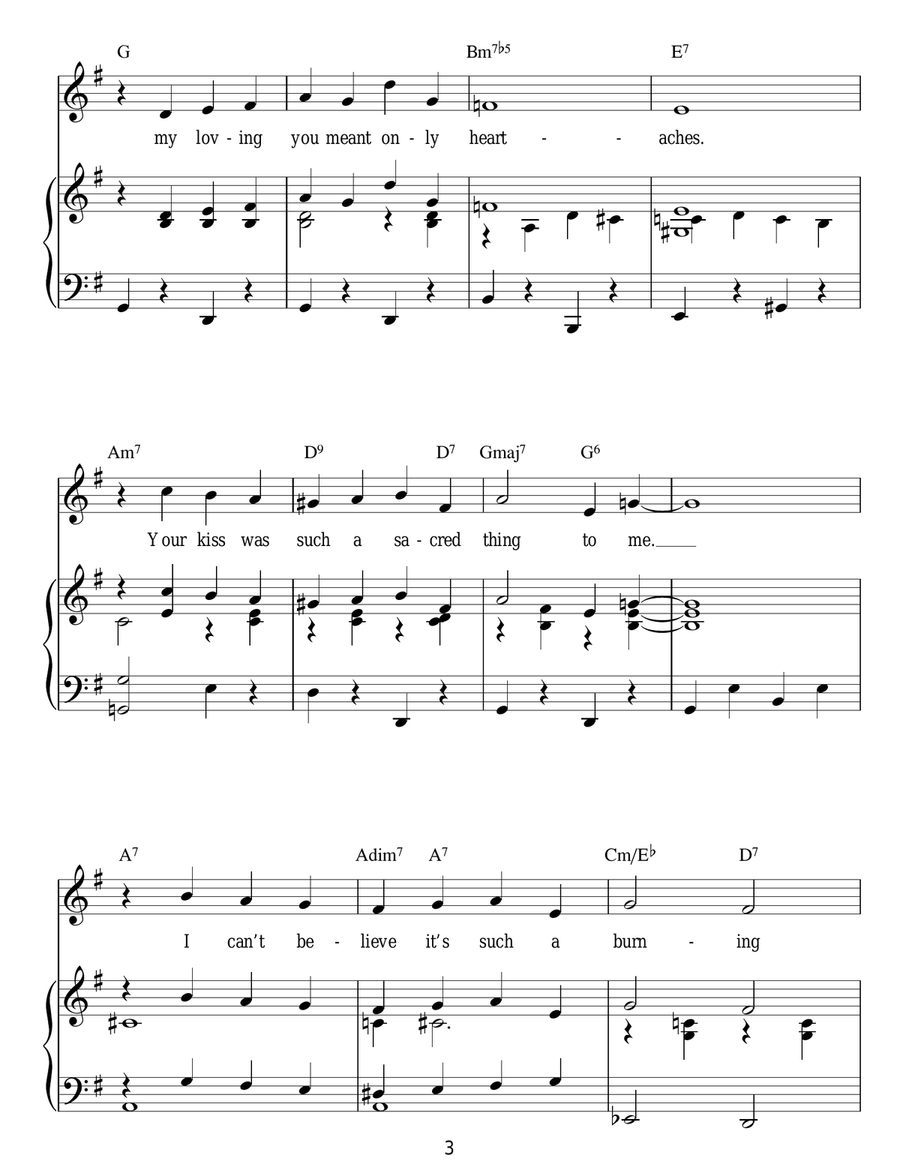 Heartaches Heartaches Guitar scores gallery preview page 3
