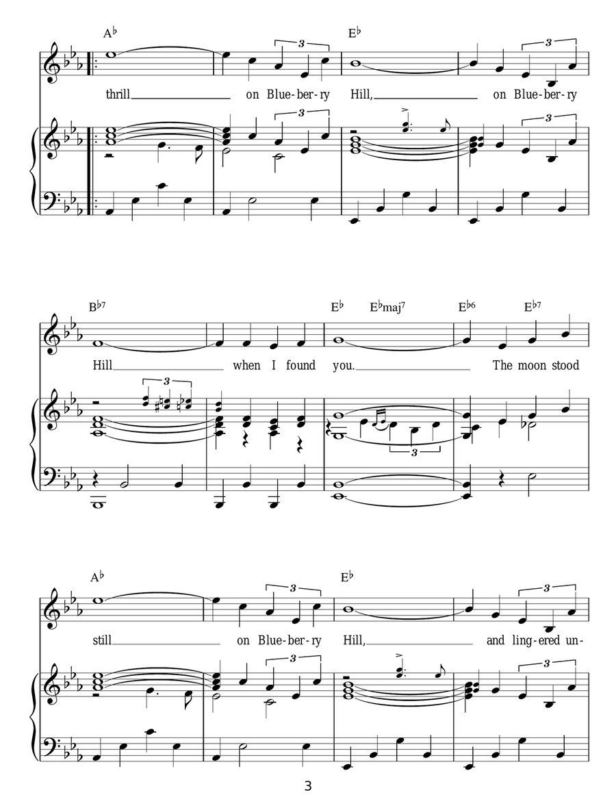 Blueberry Hill Blueberry Hill Acoustic Guitar scores gallery preview page 3