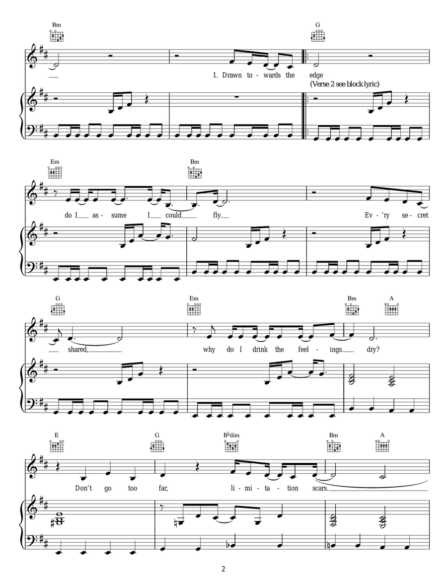 Beauty On The Fire Acoustic Guitar scores gallery preview page 2