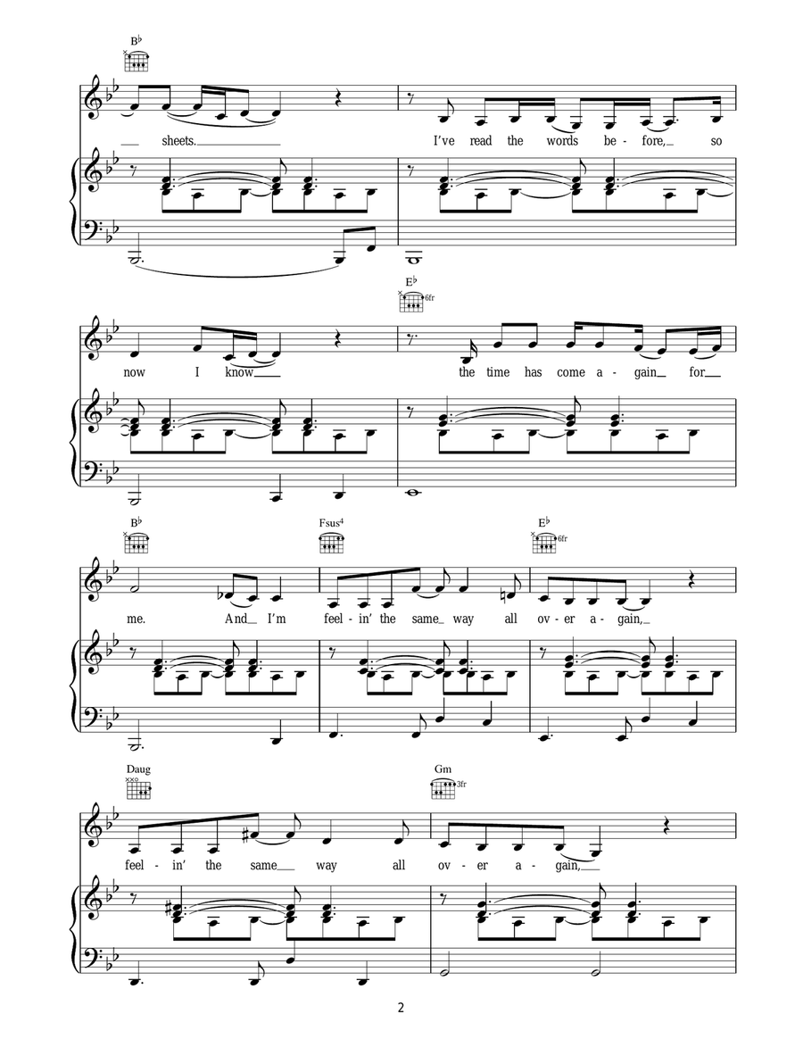 Feelin' The Same Way Feelin' The Same Way Acoustic Guitar scores gallery preview page 2