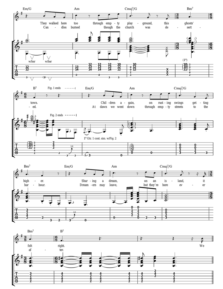On An Island On An Island Acoustic Guitar scores gallery preview page 2