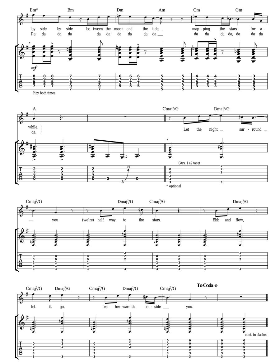 On An Island On An Island Acoustic Guitar scores gallery preview page 3