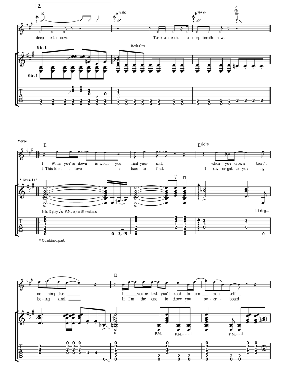 Take A Breath Take A Breath Acoustic Guitar scores gallery preview page 2