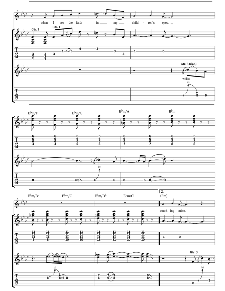 This Heaven This Heaven Acoustic Guitar scores gallery preview page 3