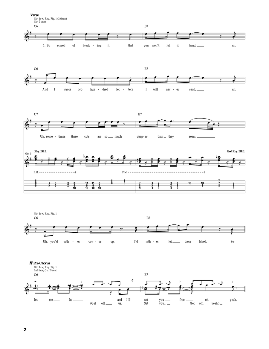Misery Misery Acoustic Guitar scores gallery preview page 2