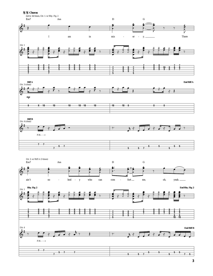 Misery Misery Acoustic Guitar scores gallery preview page 3