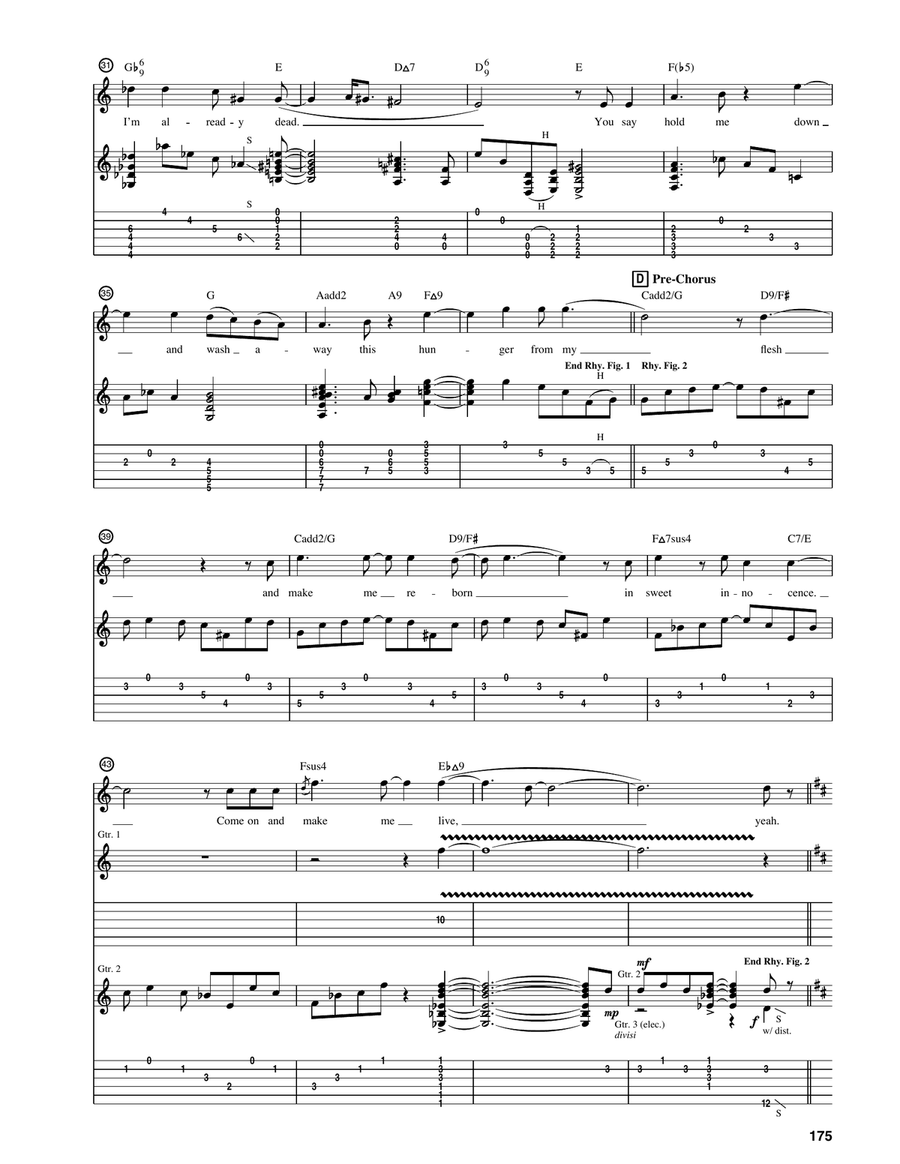 All About Eve by Steve Vai Acoustic Guitar - Digital Sheet Music page 3