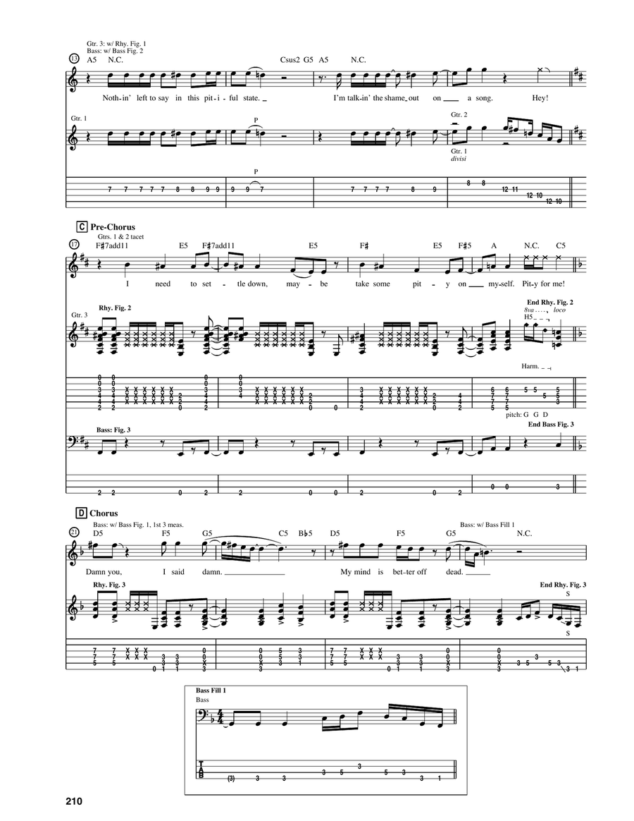 Damn You Damn You Acoustic Guitar scores gallery preview page 3