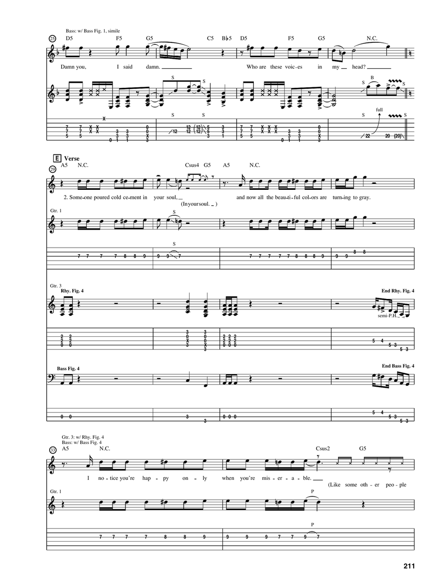 Damn You Damn You Acoustic Guitar scores gallery preview page 4