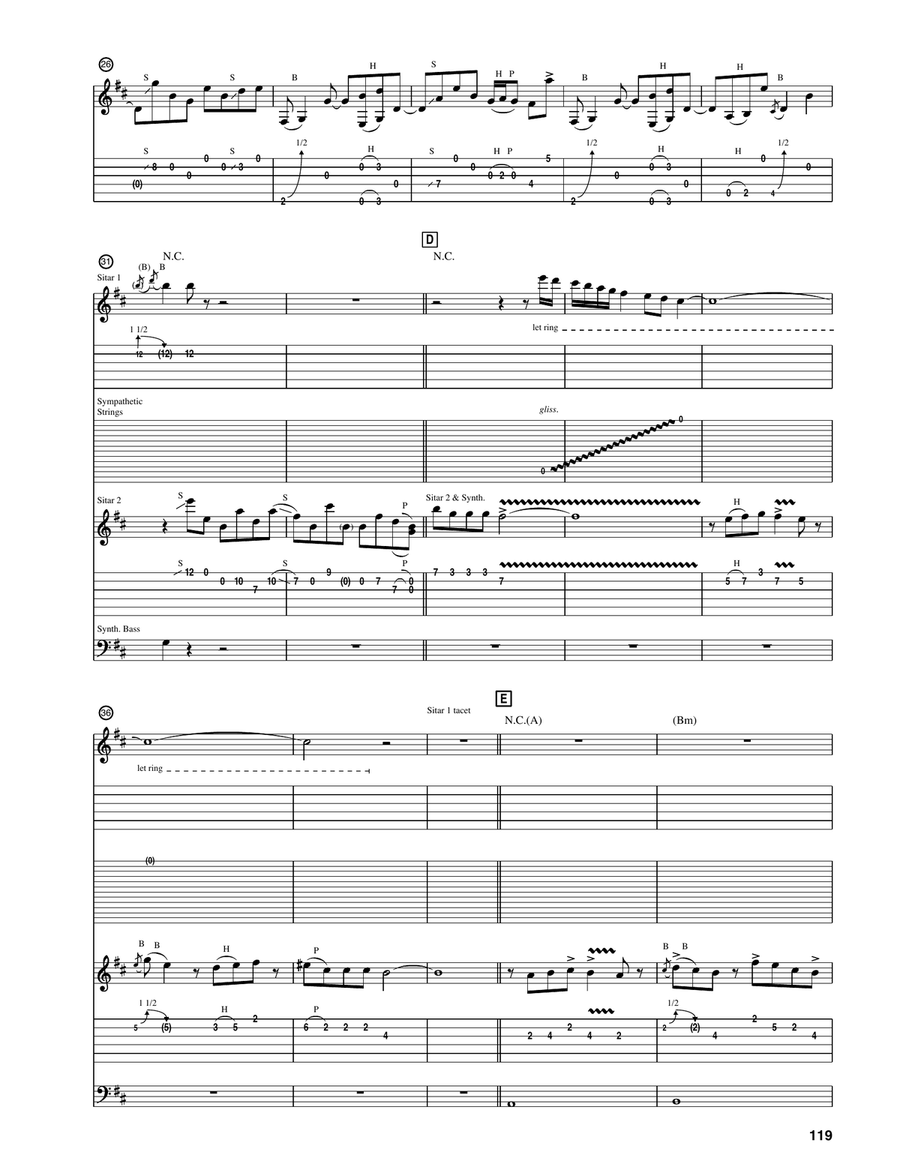Fire Garden Suite: Bull Whip / Pusa Road / Angel Food / Taurus Bulba Acoustic Guitar scores gallery preview page 6