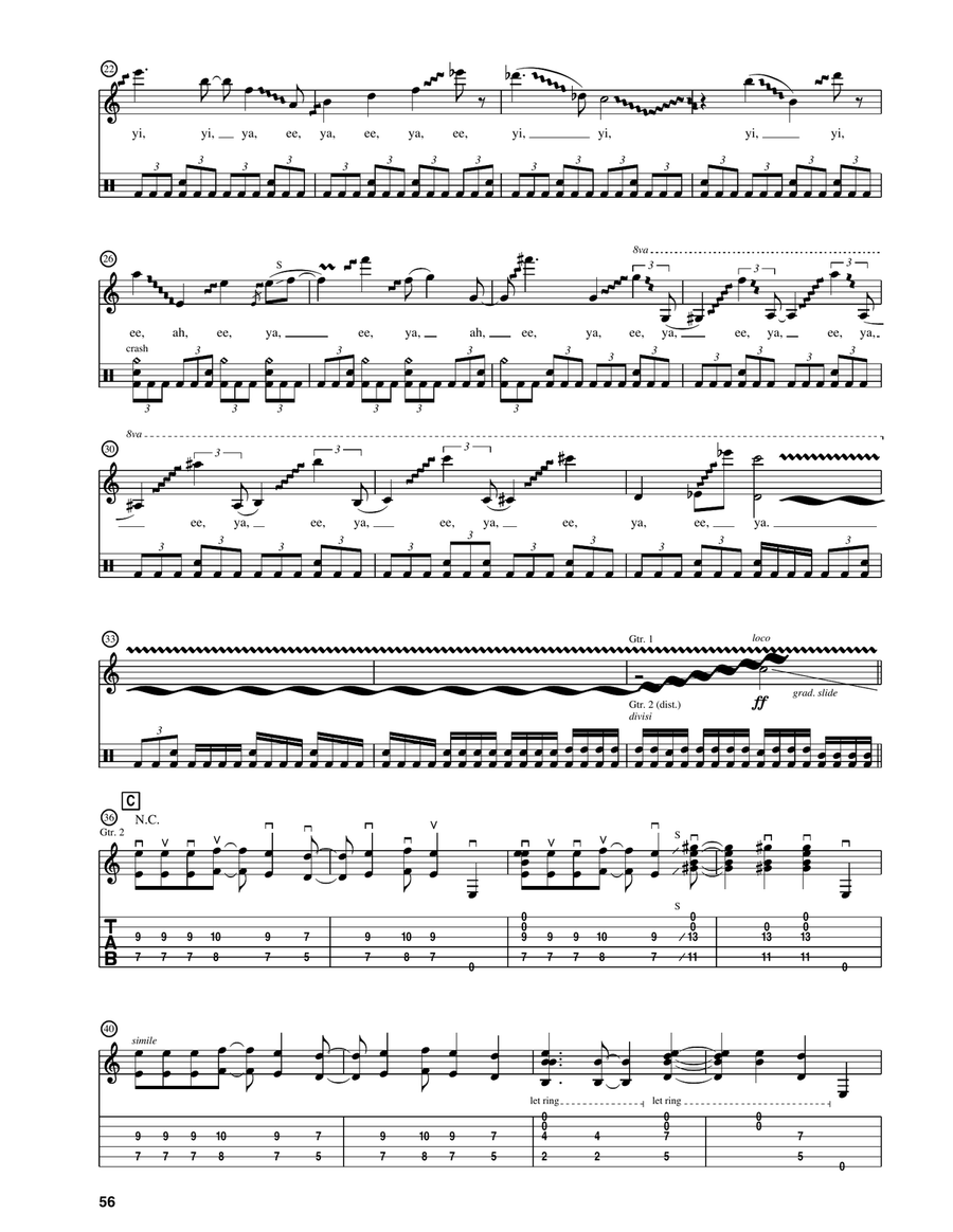 Kill The Guy With The Ball/The God Eaters Acoustic Guitar scores gallery preview page 2