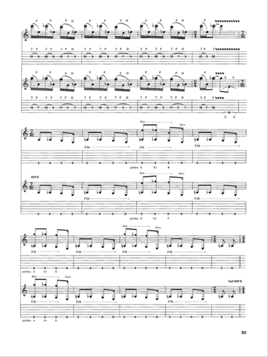 The Attitude Song Electric Guitar scores gallery preview page 3