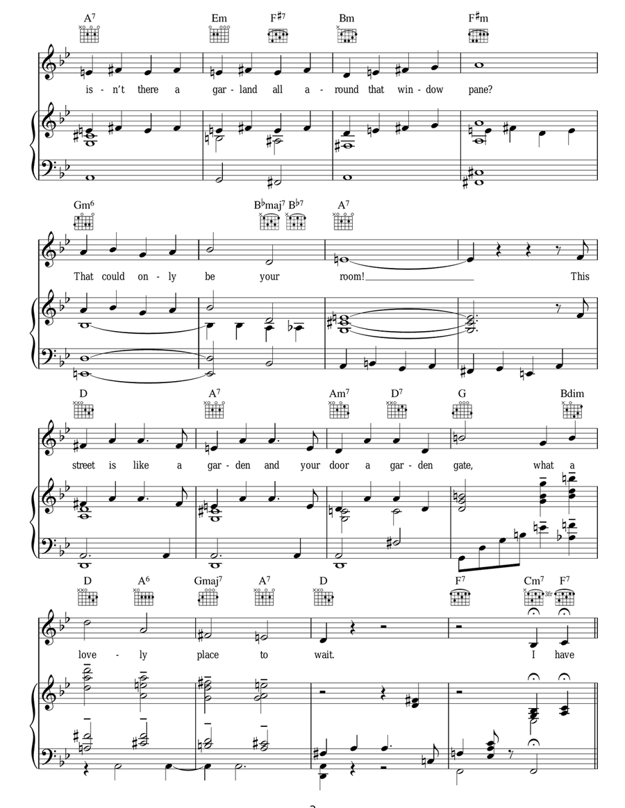 On The Street Where You Live Guitar scores gallery preview page 2