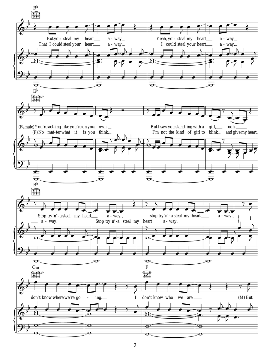 Heartbeat Heartbeat Acoustic Guitar scores gallery preview page 2