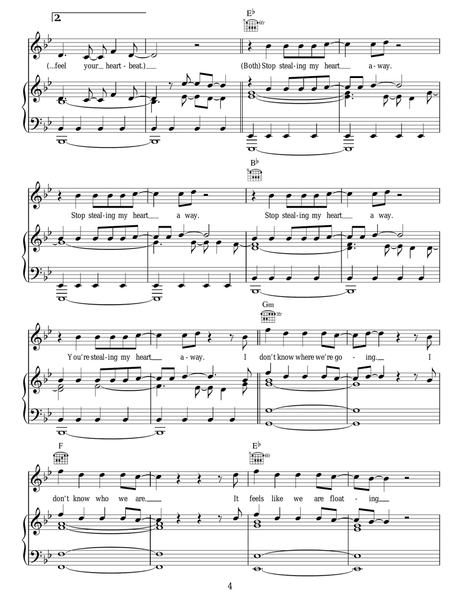 Heartbeat Heartbeat Acoustic Guitar scores gallery preview page 4