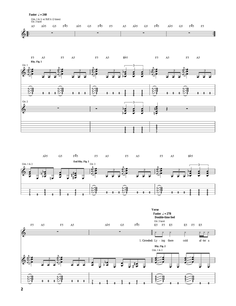 A Skull Full Of Maggots A Skull Full Of Maggots Acoustic Guitar scores gallery preview page 2
