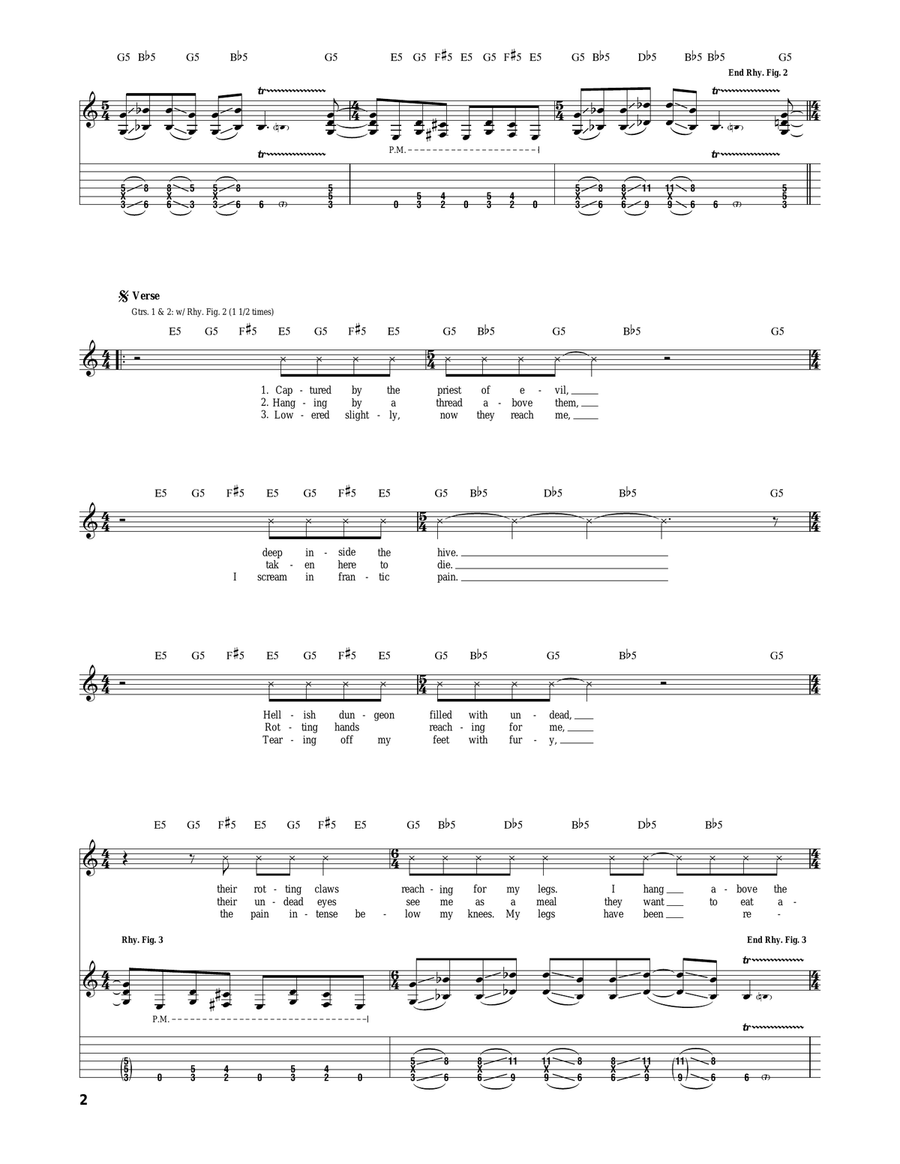 Pit Of Zombies Pit Of Zombies Acoustic Guitar scores gallery preview page 2