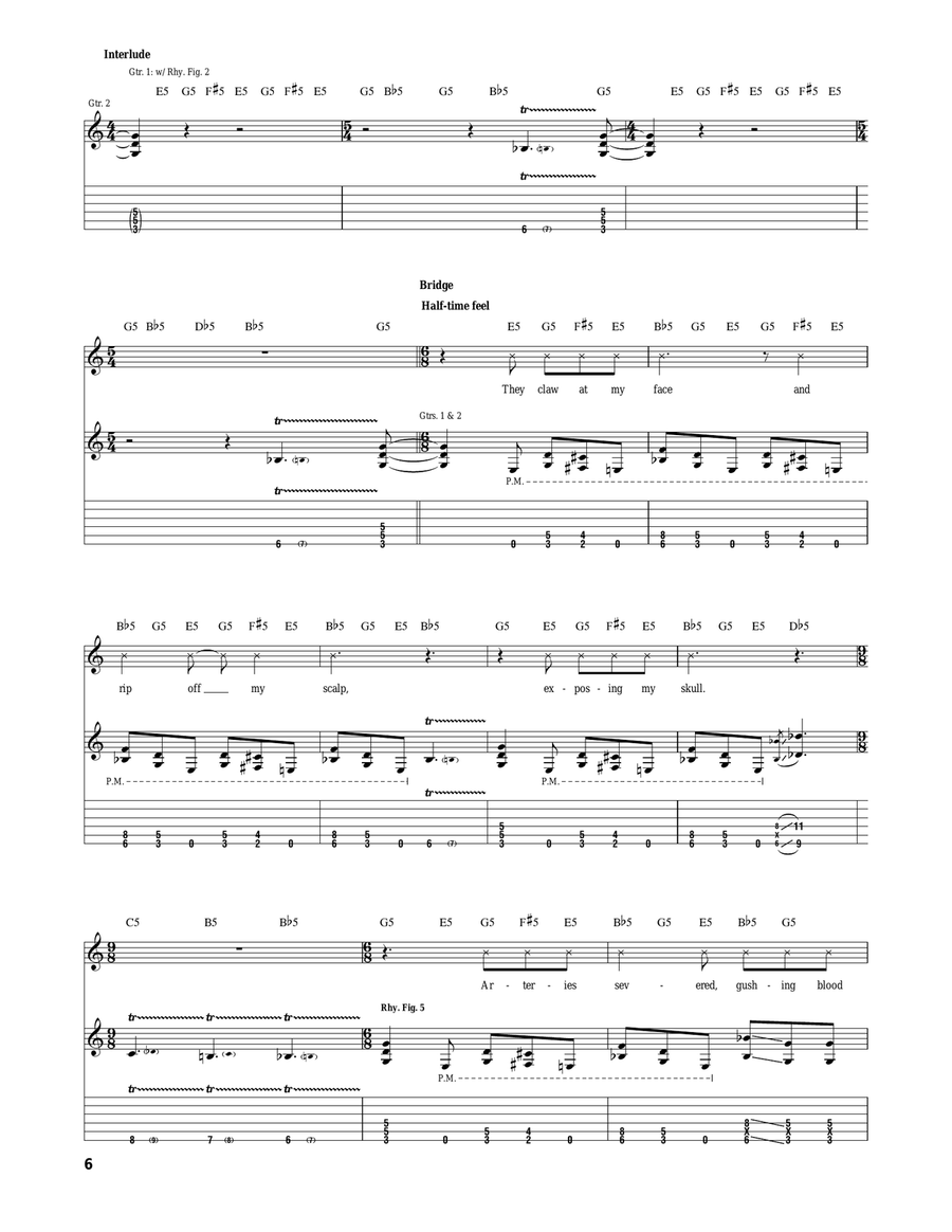 Pit Of Zombies Pit Of Zombies Acoustic Guitar scores gallery preview page 6