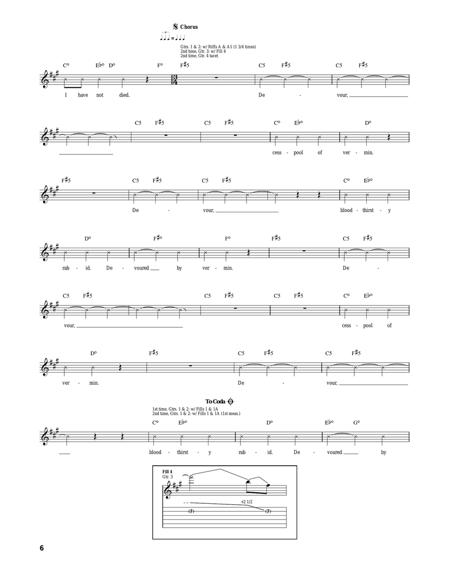 Devoured By Vermin Devoured By Vermin Acoustic Guitar scores gallery preview page 6