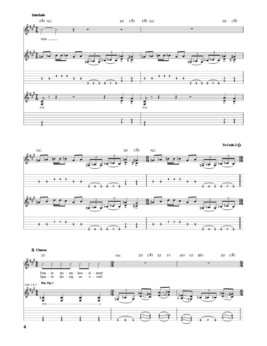 Frantic Disembowelment Frantic Disembowelment Acoustic Guitar scores gallery preview page 4