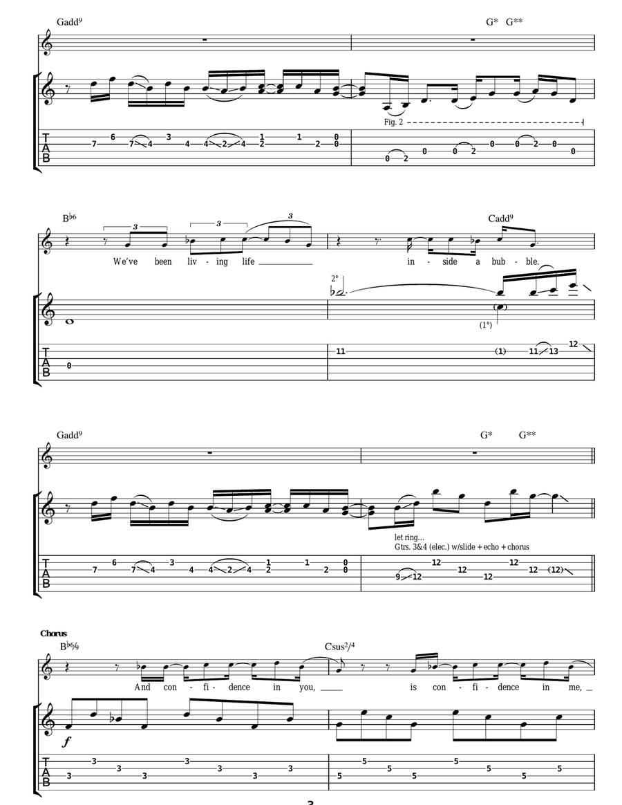 High Speed High Speed Acoustic Guitar scores gallery preview page 3