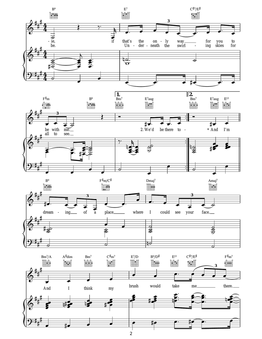 Painter Song Painter Song Acoustic Guitar scores gallery preview page 2