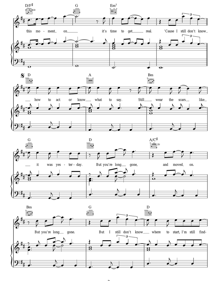 Long Gone And Moved On Long Gone And Moved On Acoustic Guitar scores gallery preview page 3