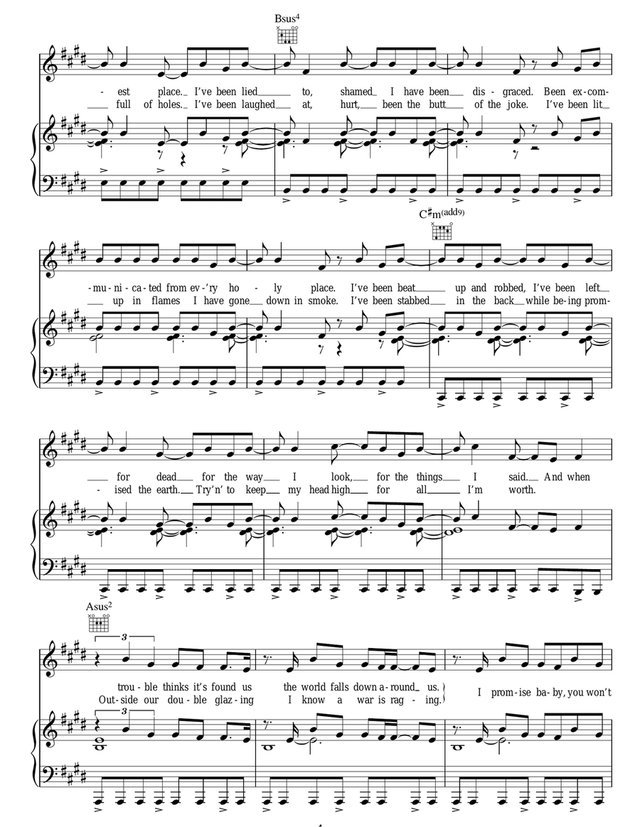 You Won't Feel A Thing You Won't Feel A Thing Acoustic Guitar scores gallery preview page 4