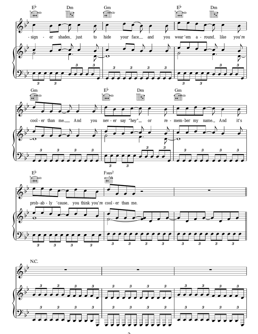 Cooler Than Me Cooler Than Me Acoustic Guitar scores gallery preview page 2