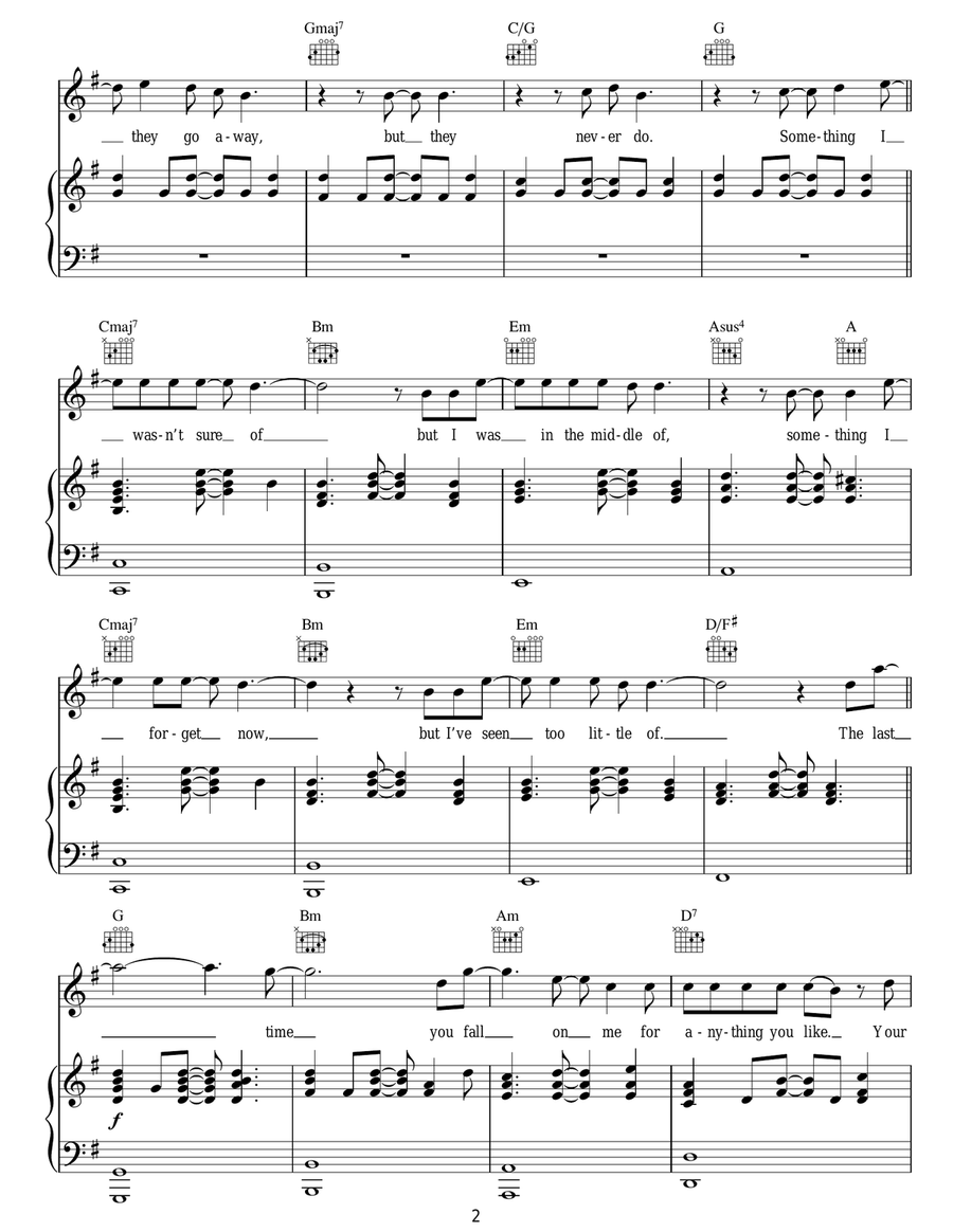 This Is The Last Time Acoustic Guitar scores gallery preview page 2