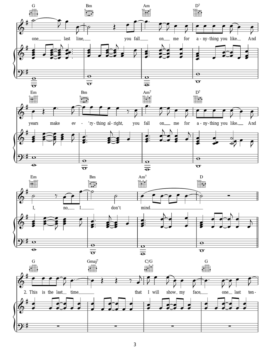 This Is The Last Time Acoustic Guitar scores gallery preview page 3