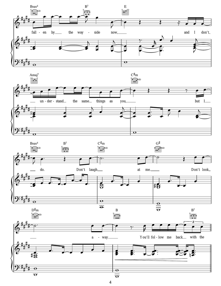 Bedshaped Bedshaped Acoustic Guitar scores gallery preview page 4