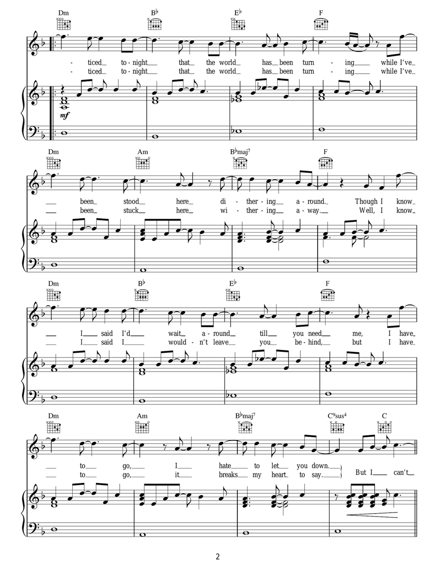 Can't Stop Now Can't Stop Now Acoustic Guitar scores gallery preview page 2