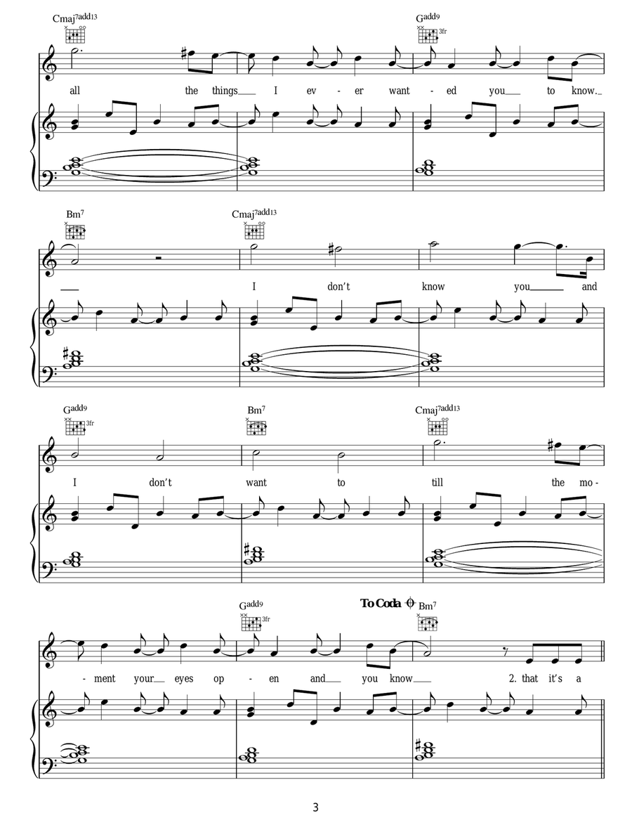 Your Eyes Open Your Eyes Open Acoustic Guitar scores gallery preview page 3