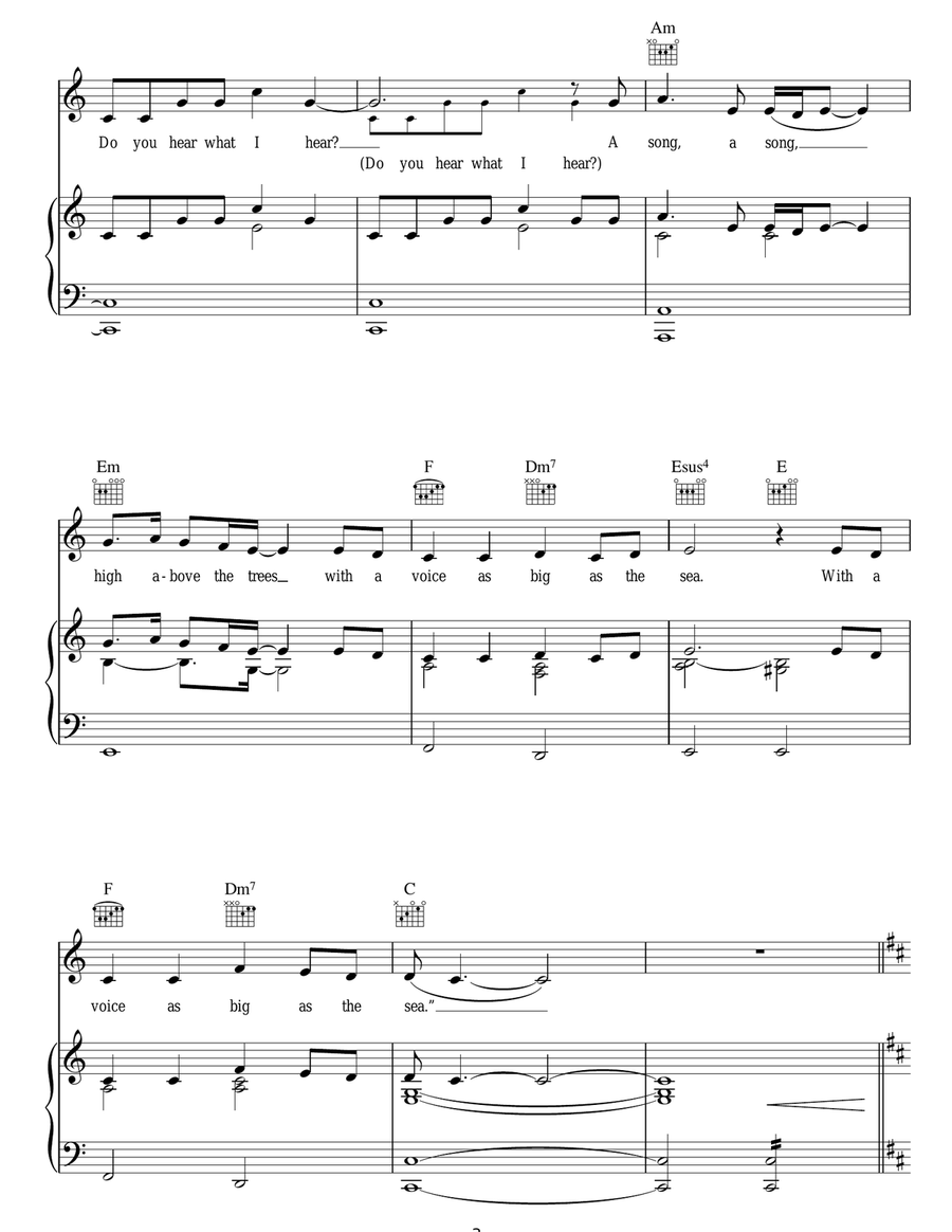 Do You Hear What I Hear? Do You Hear What I Hear? Acoustic Guitar scores gallery preview page 3