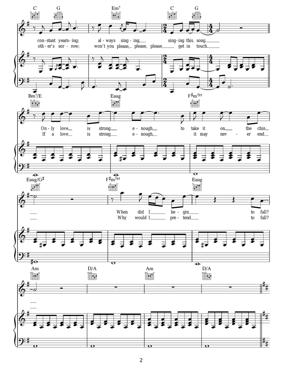 Anyway Acoustic Guitar scores gallery preview page 2