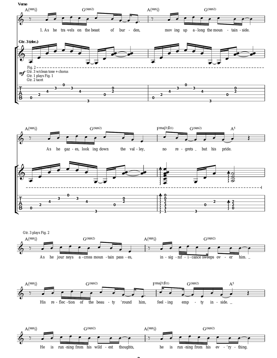 The Man Who Would Be King Acoustic Guitar scores gallery preview page 2