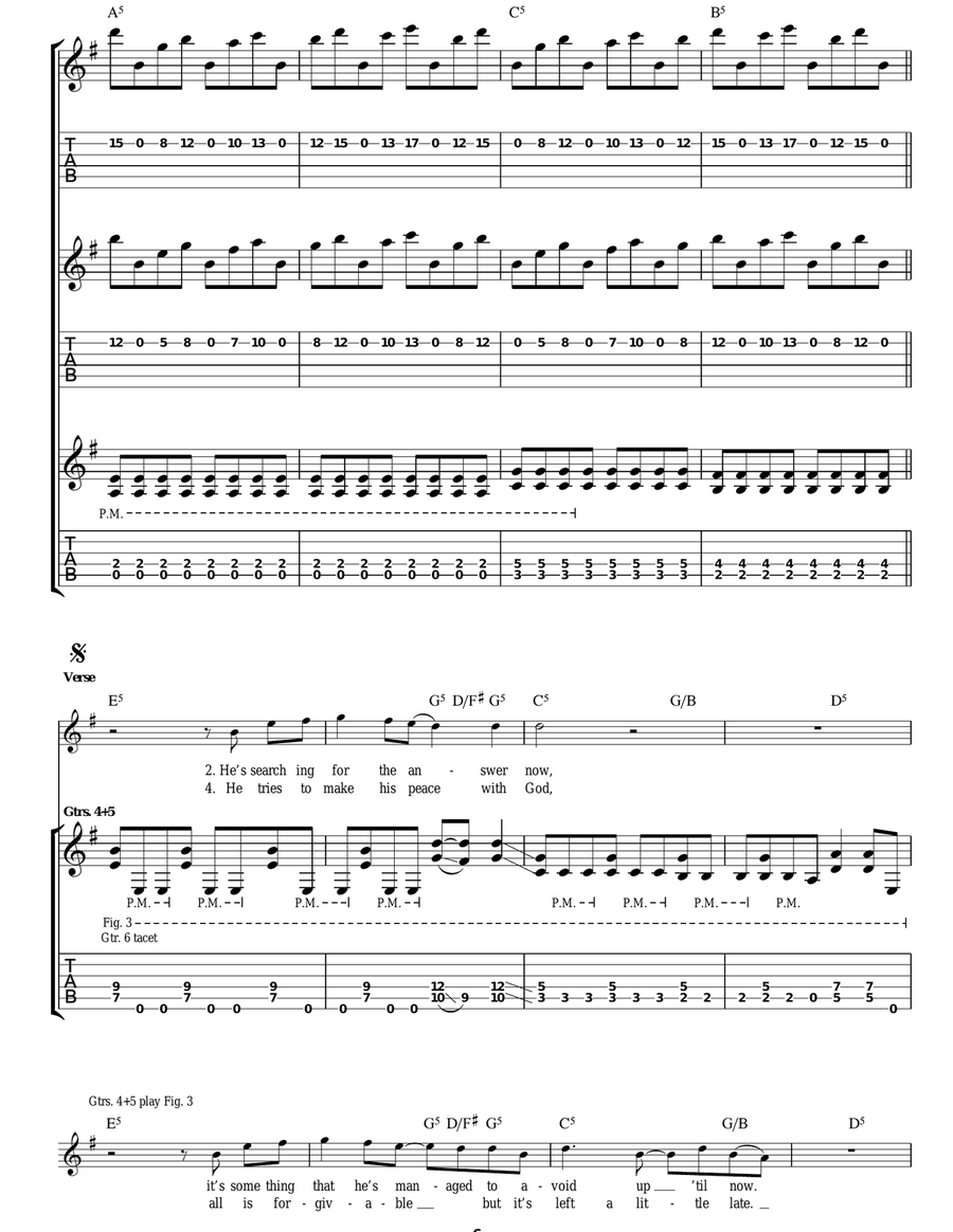 The Man Who Would Be King Acoustic Guitar scores gallery preview page 6